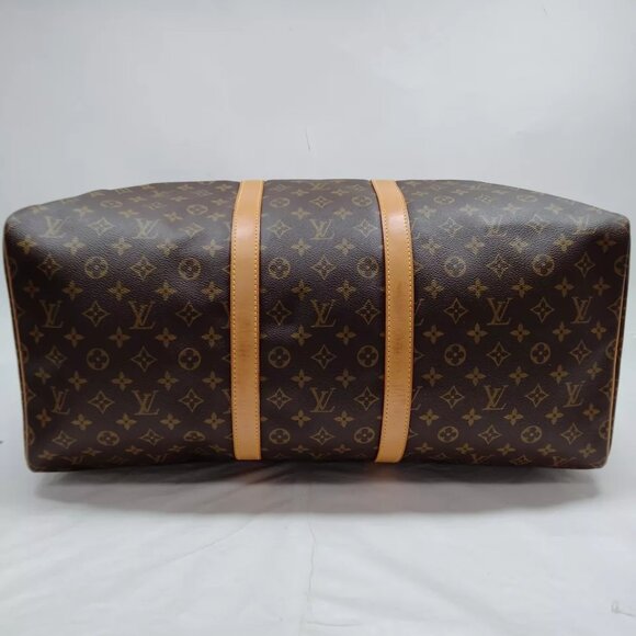 Louis Vuitton LV Boston Bag Keepall 55 Brown Monogram 809-012125 - Picture 4 of 9
